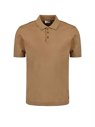 NO EXCESS | Poloshirt | hellbraun